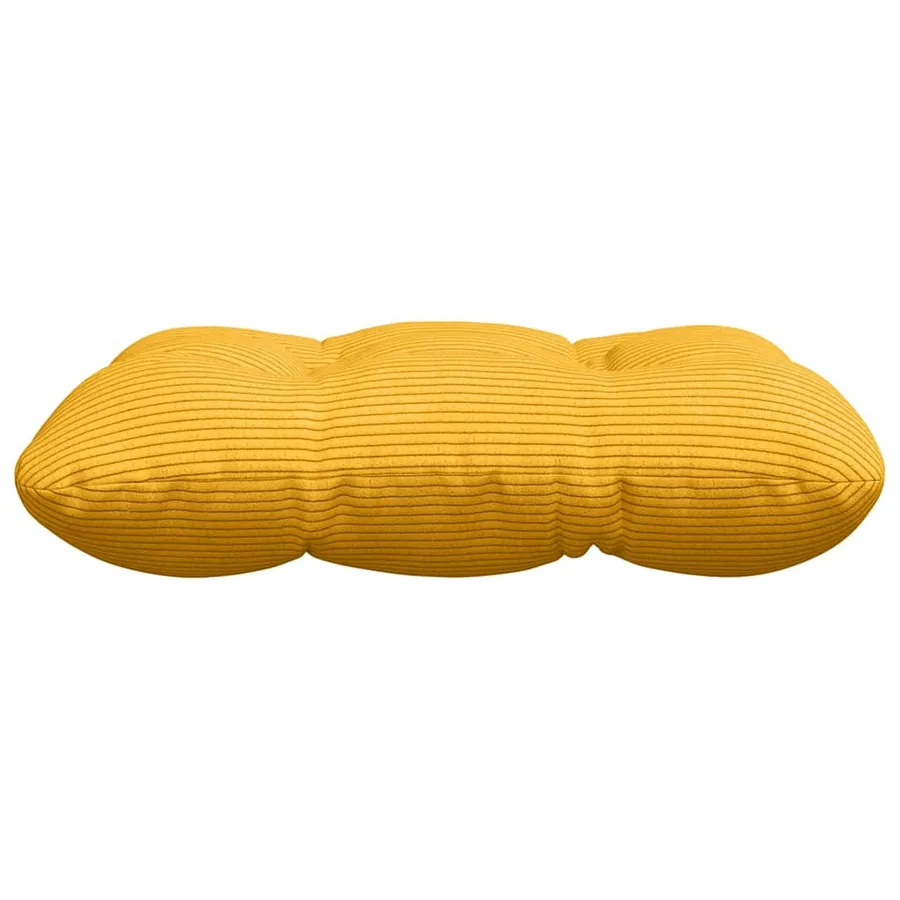 Coussins de siège 4 pcs Jaune clair 40 x 40 cm - 6