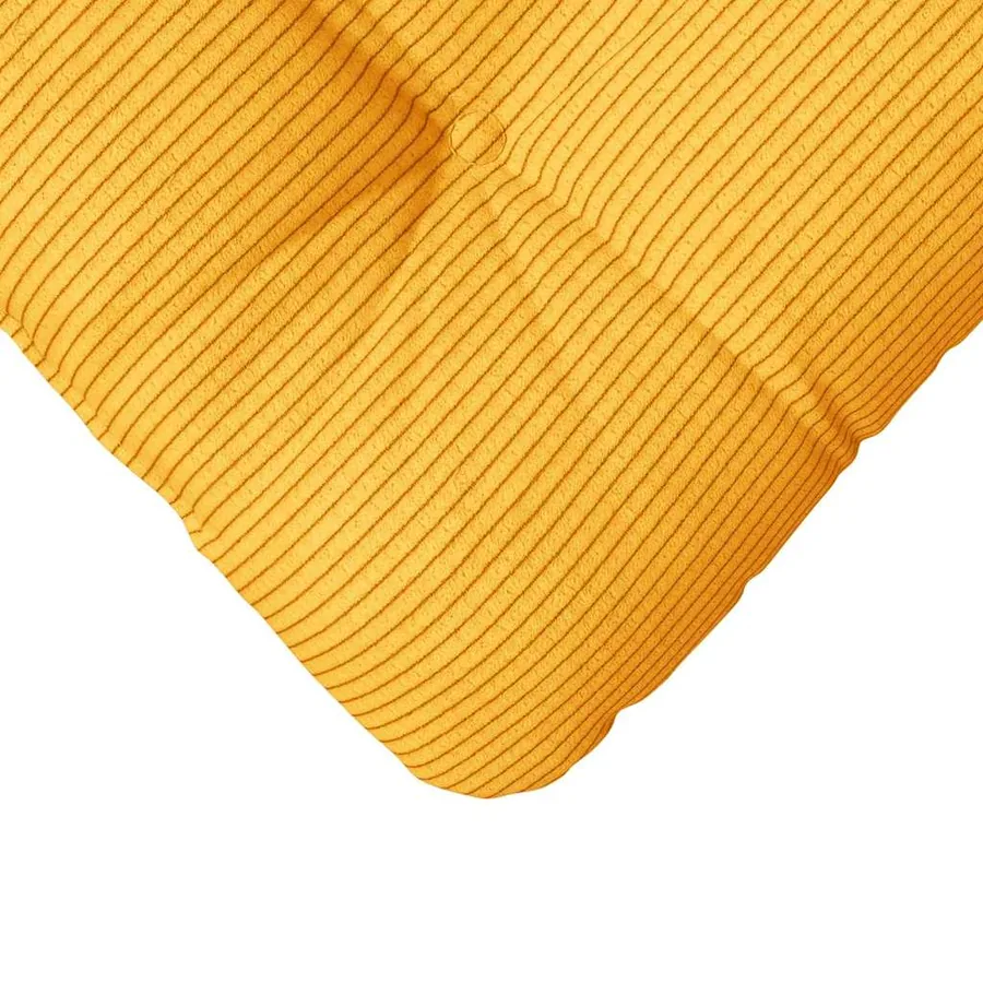 Coussins de siège 4 pcs Jaune clair 40 x 40 cm - 9