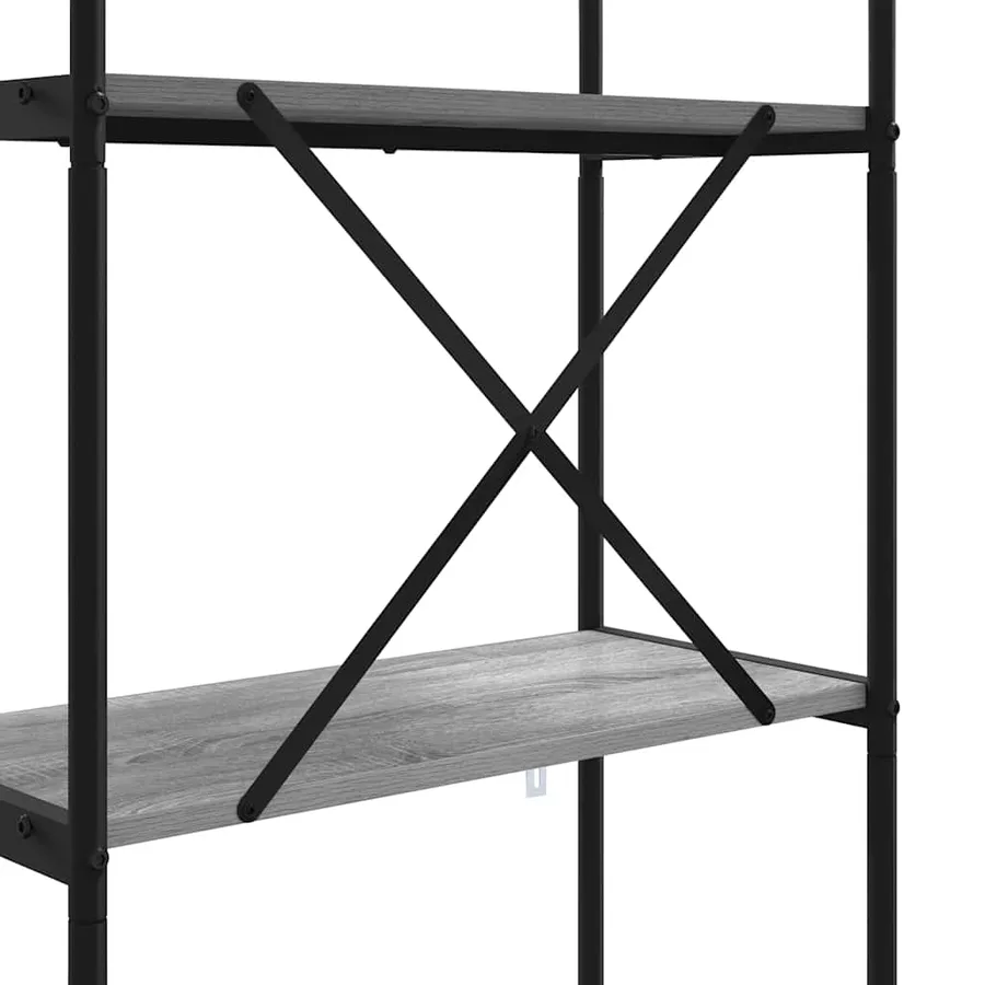 Étagère Gris Sonoma 60 x 30 x 146 cm Bois d'ingénierie - 9