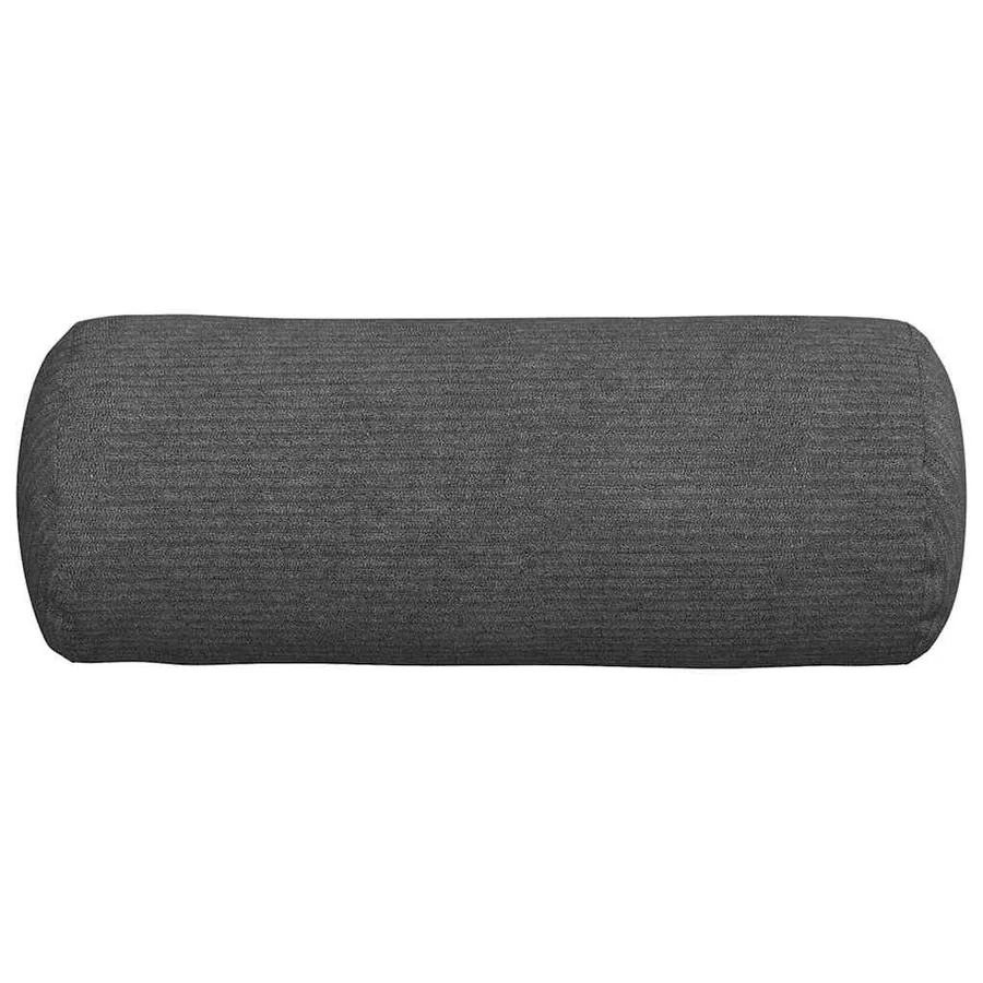 Coussins d'accent 2 pcs Gris foncé Ø 15 x 40 cm - 6