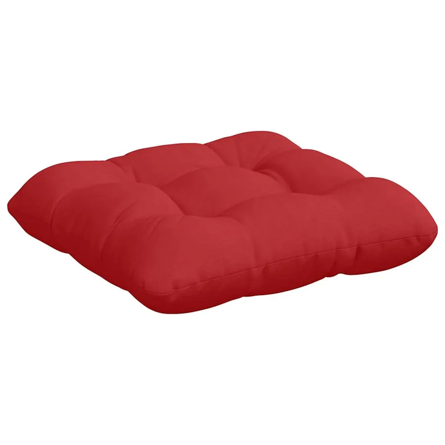 Coussins de siège 4 pcs Rouge 45 x 45 x 12 cm tissu - 5