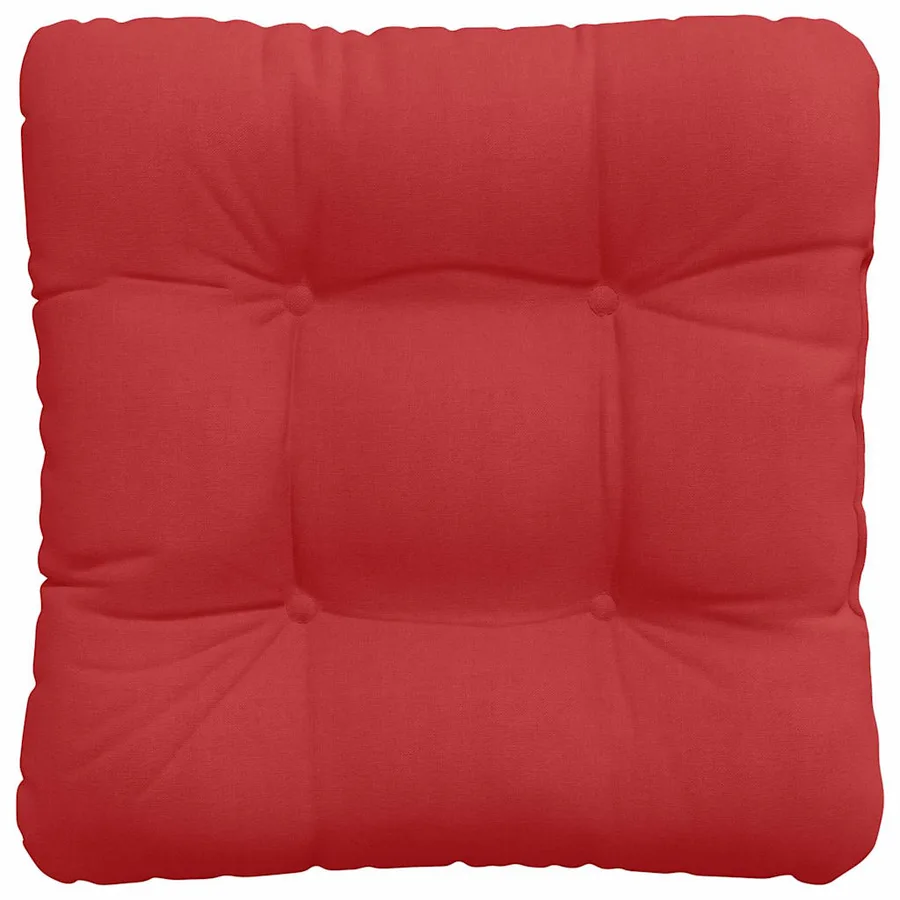 Coussins de siège 4 pcs Rouge 45 x 45 x 12 cm tissu - 7