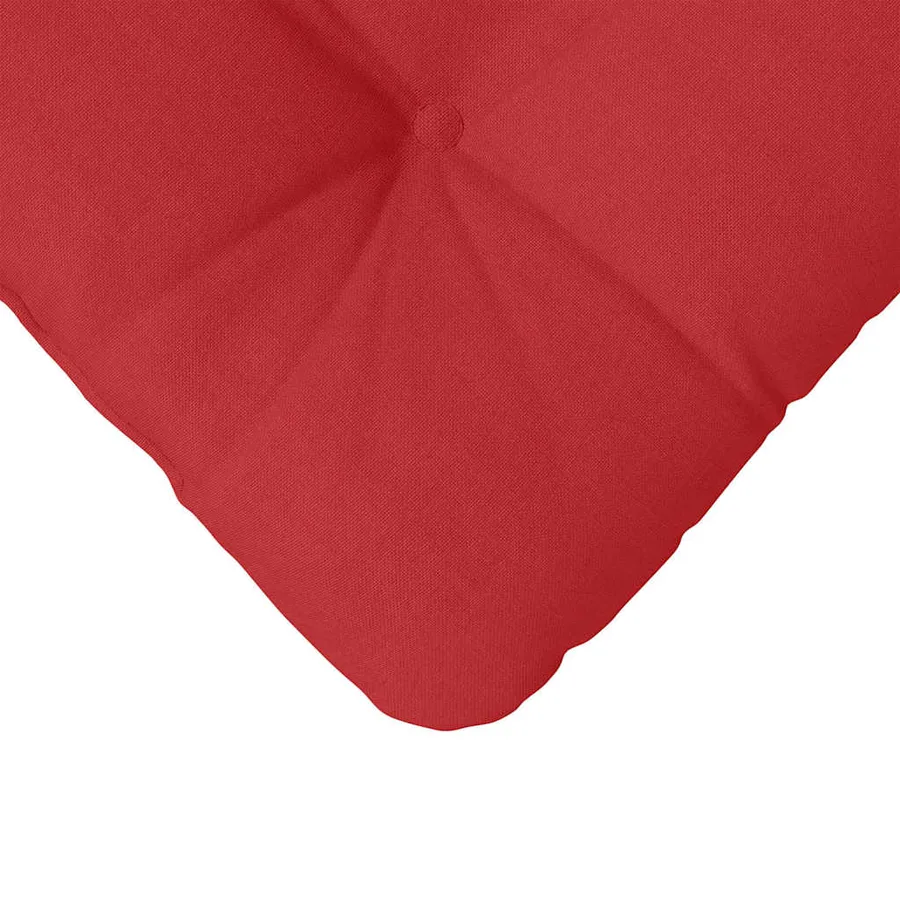 Coussins de siège 4 pcs Rouge 45 x 45 x 12 cm tissu - 9