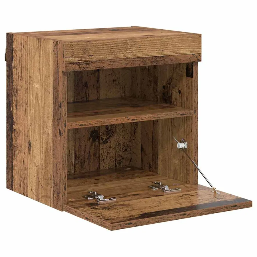 Meuble TV mural Bois Ancien 40 x 30 x 40 cm Bois d'ingénierie - 7