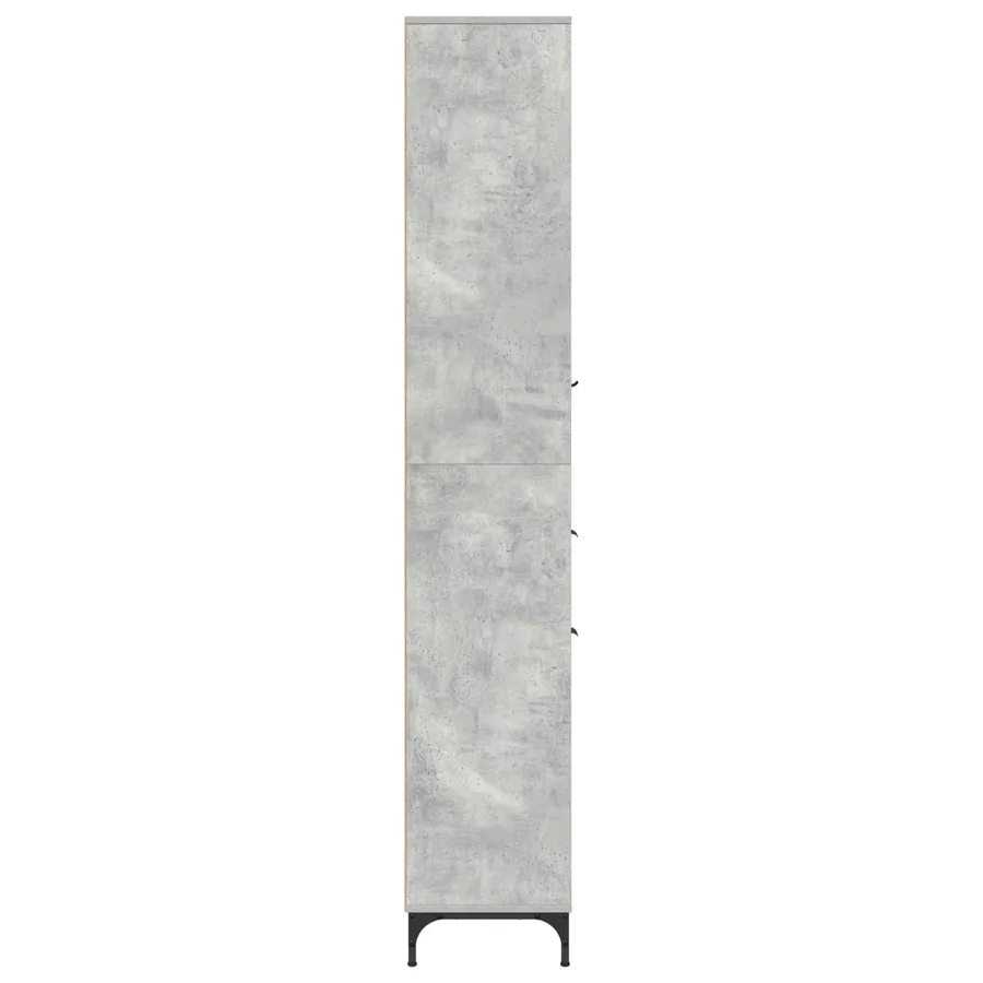 Cabinet de salle de bain Gris béton 31,5 x 33 x 190 cm - 7