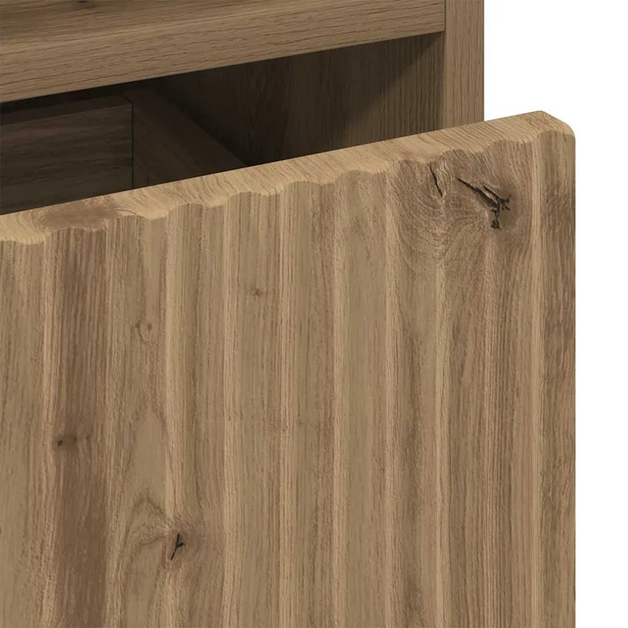Cabinet de salle de bain Chêne artisanal 31,5 x 33 x 190 cm - 11