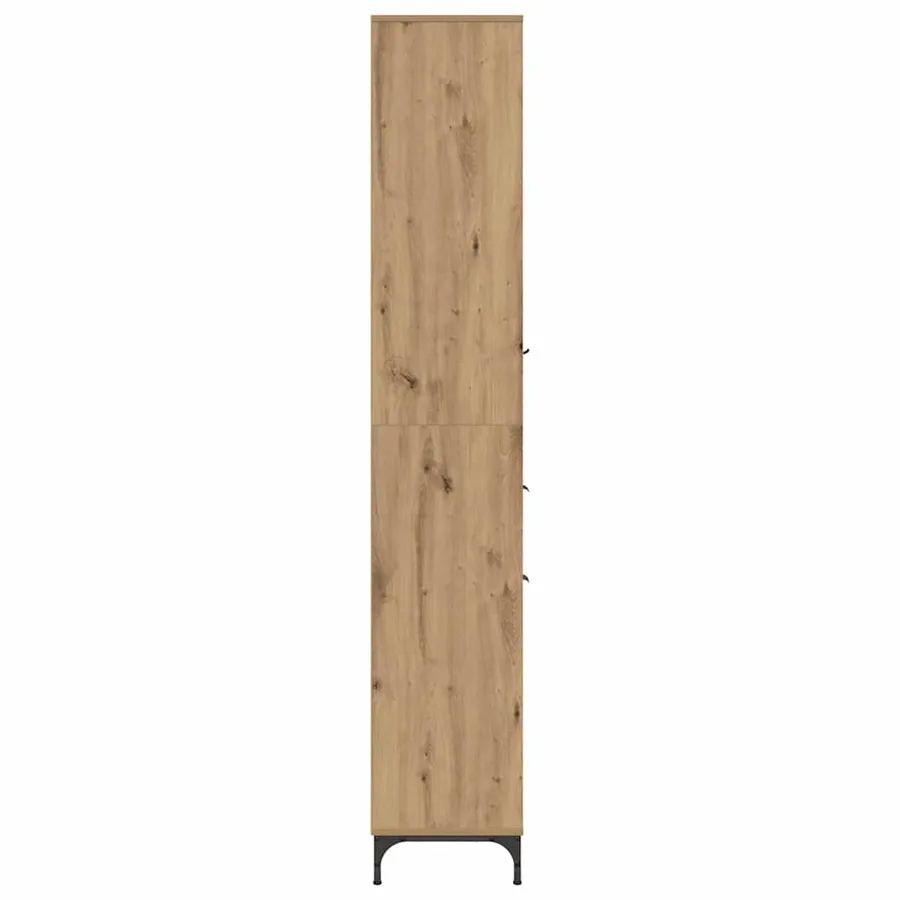 Cabinet de salle de bain Chêne artisanal 31,5 x 33 x 190 cm - 7