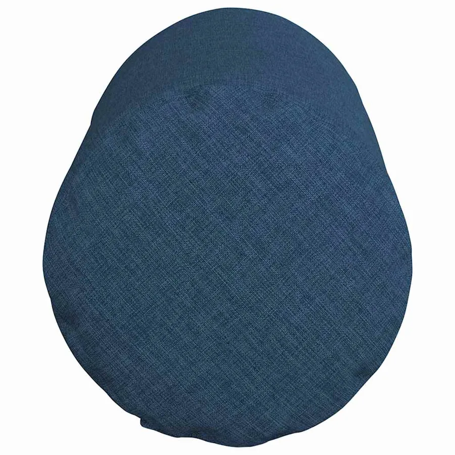 Coussins d'accent 2 pcs Bleu Ø 15 x 40 cm tissu - 7
