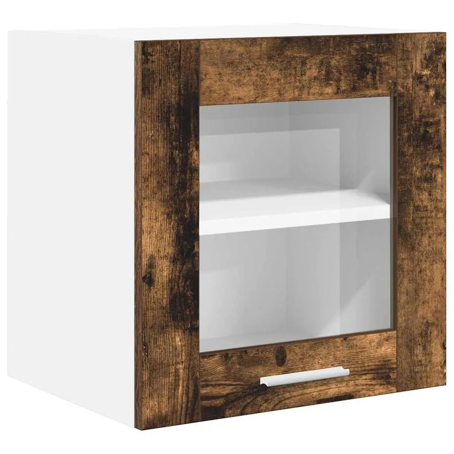 Armoire suspendue Chêne fumé 40 x 31 x 40 cm Bois d'ingénierie - 2
