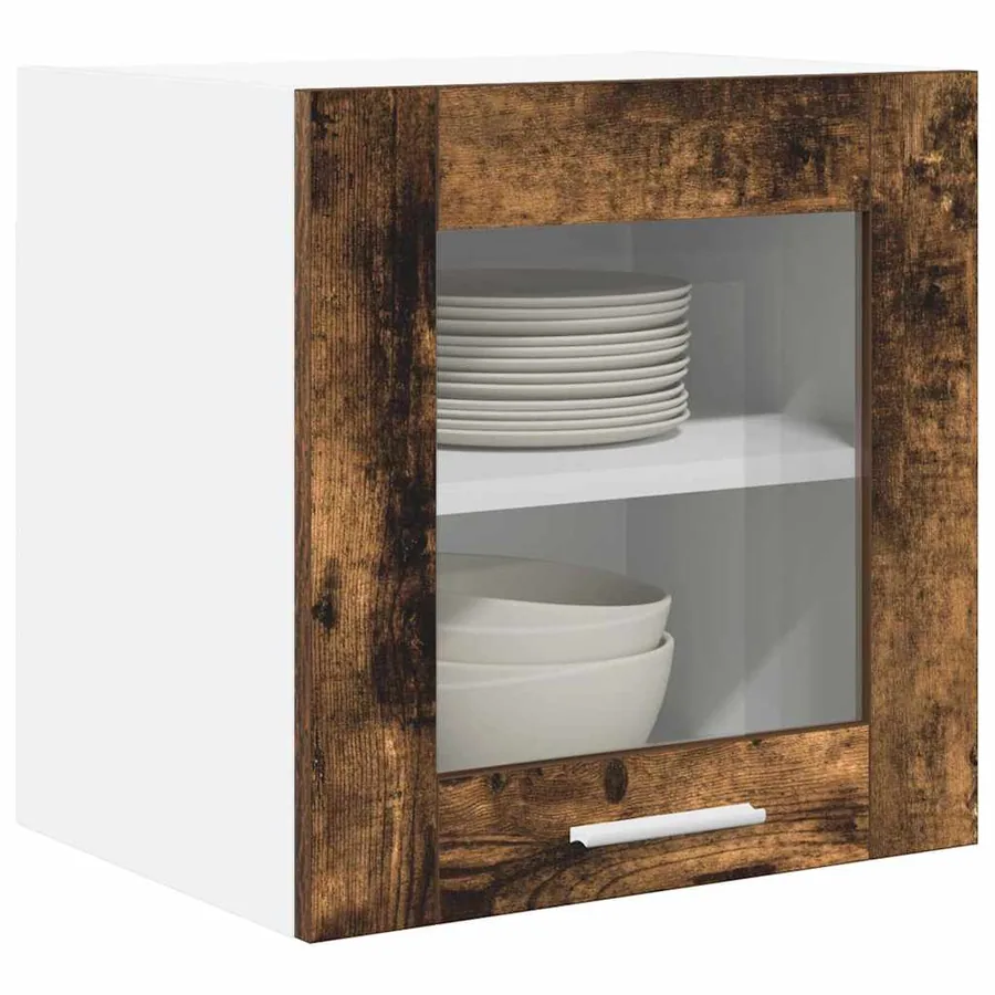 Armoire suspendue Chêne fumé 40 x 31 x 40 cm Bois d'ingénierie - 3