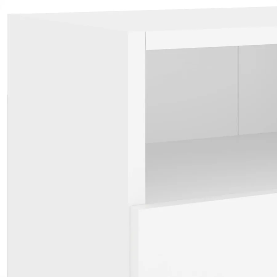 Meubles TV muraux 2 pcs blanc 80x30x30 cm bois d'ingénierie - 11