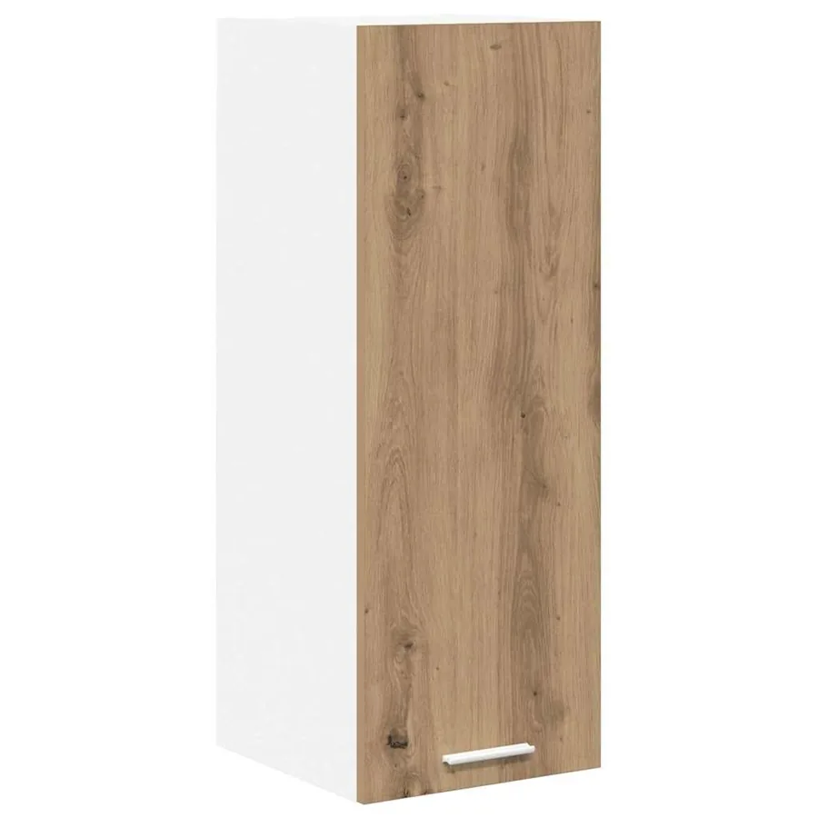 Armoire suspendue Chêne Artisan et Blanc 30 x 31 x 80 cm - 2