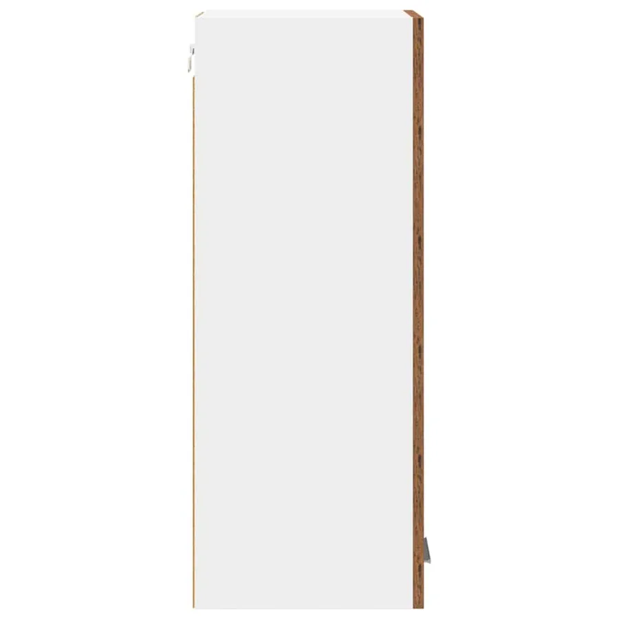 Armoire suspendue Bois ancien et Blanc 30 x 31 x 80 cm - 7