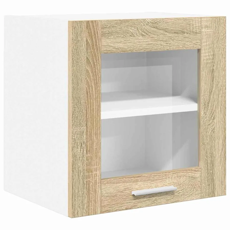 Armoire suspendue avec porte 2 pcs Chêne Sonoma 40 x 31 x 40 cm - 5