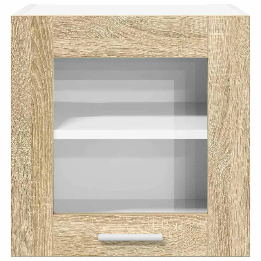 Armoire suspendue avec porte 2 pcs Chêne Sonoma 40 x 31 x 40 cm - 7