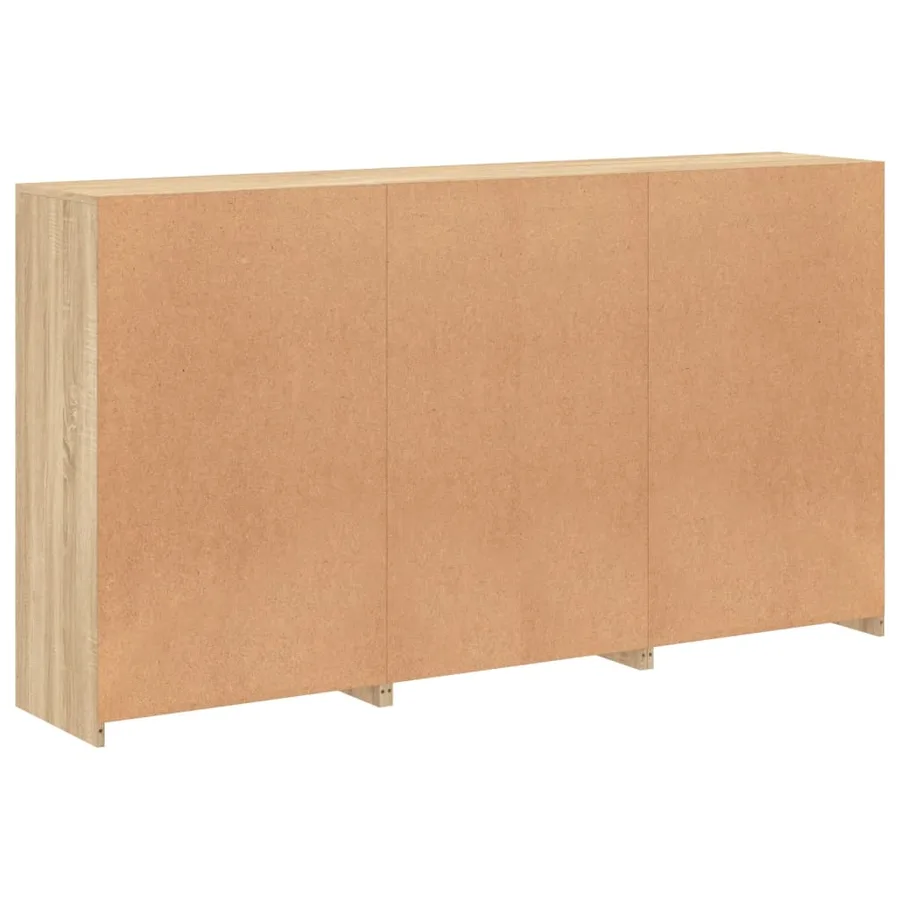 Buffet avec lumières LED chêne sonoma 181,5x37x100 cm - 8
