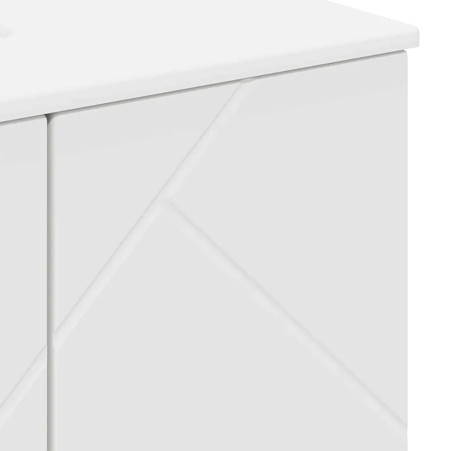 Cabinet de salle de bain avec stockage Blanc 61 x 35 x 64 cm - 11