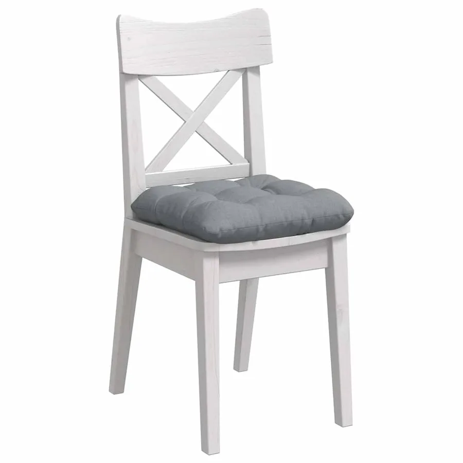 Coussins de siège 4 pcs Gris clair 45 x 45 x 12 cm tissu - 3