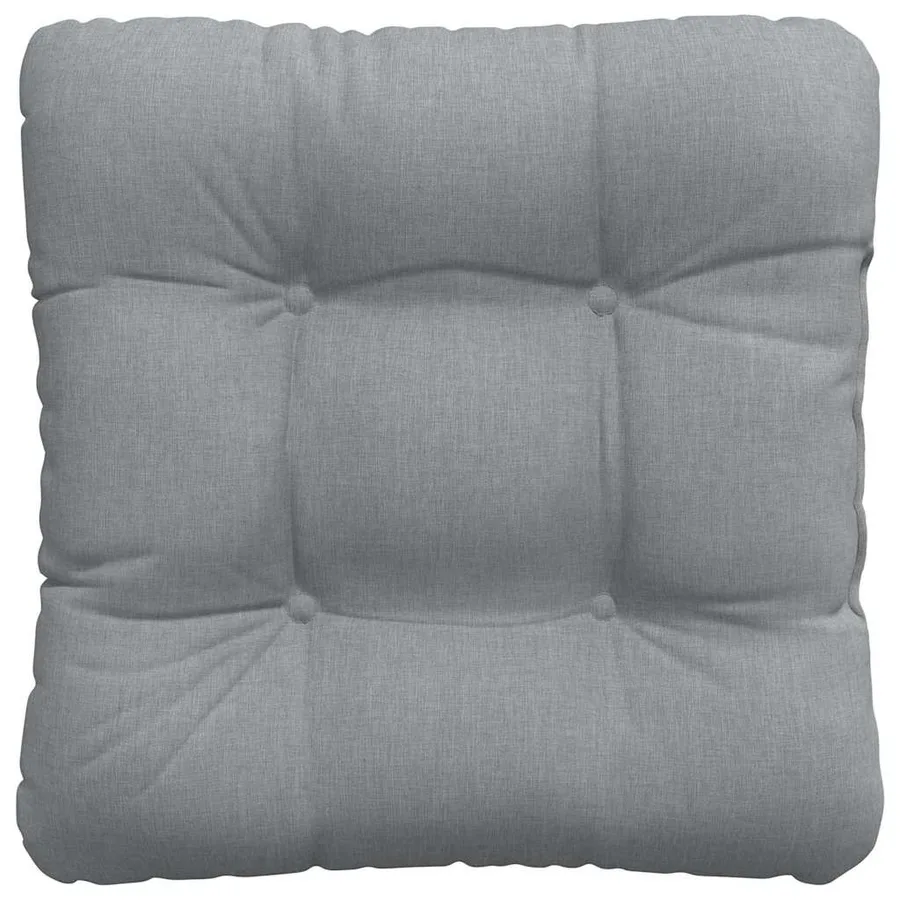 Coussins de siège 4 pcs Gris clair 45 x 45 x 12 cm tissu - 7