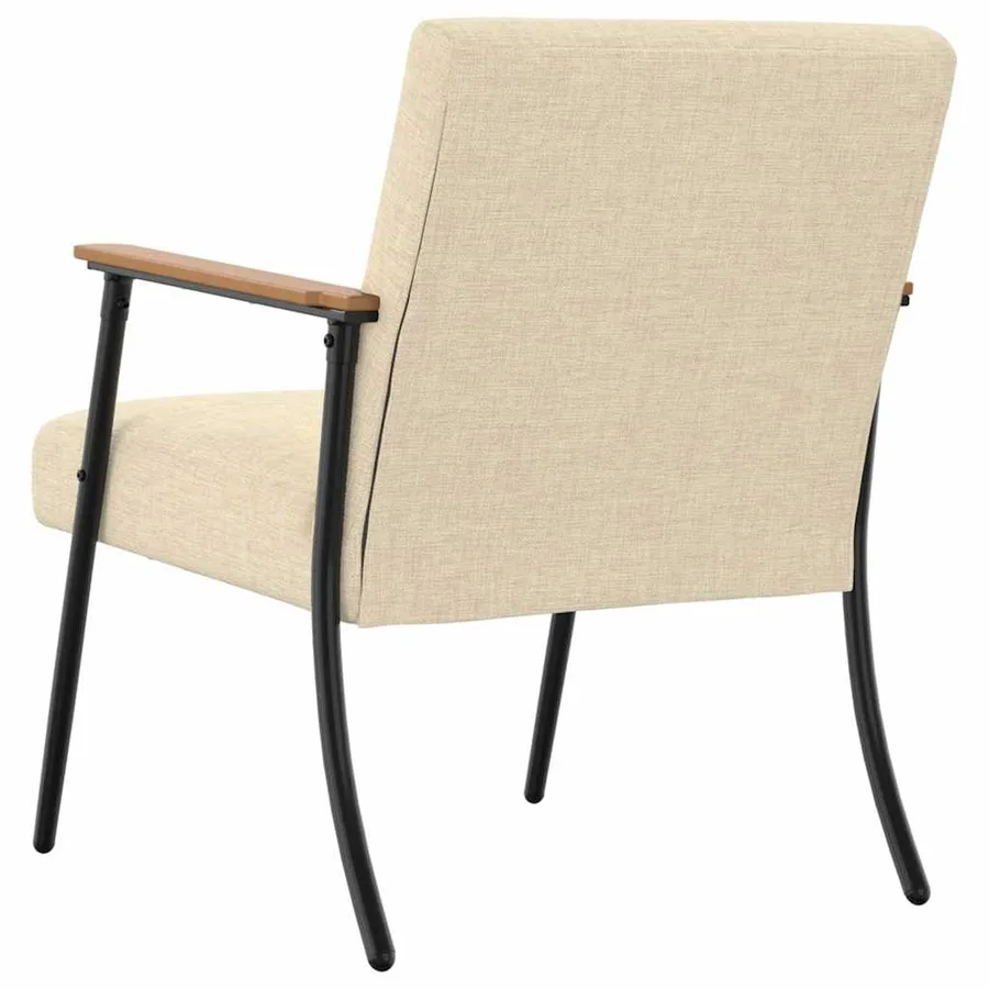 fauteuil Crème tissu - 6