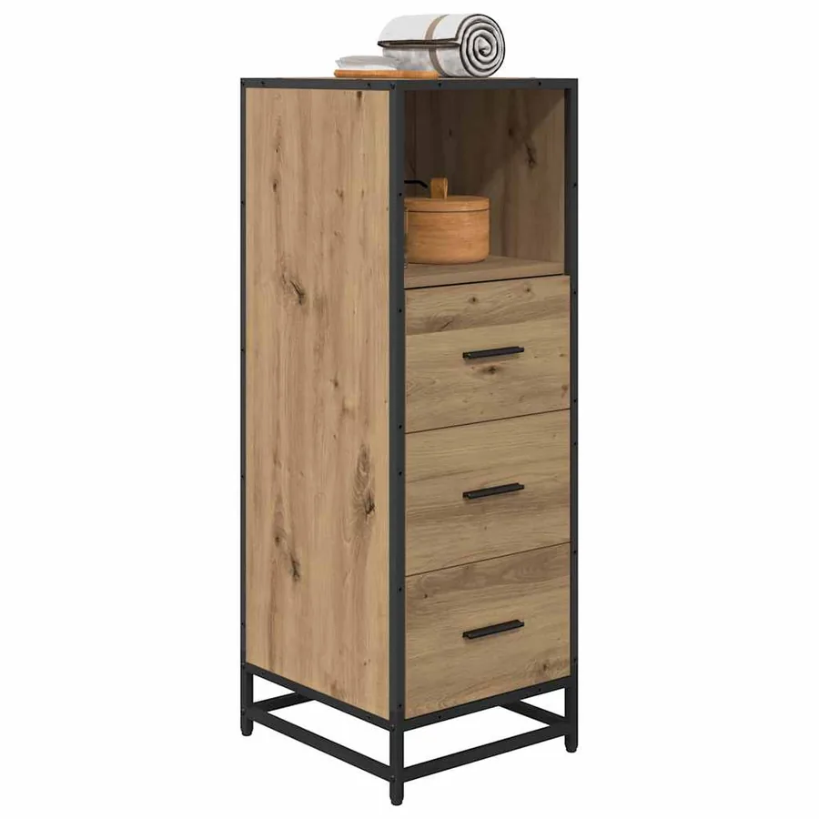 Ensemble de mobilier de salle de bain Chêne artisanal - 3