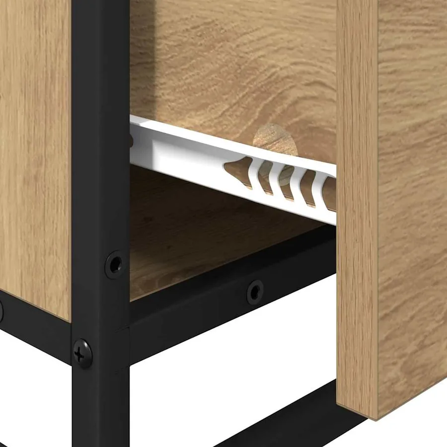 Ensemble de mobilier de salle de bain Chêne artisanal - 9