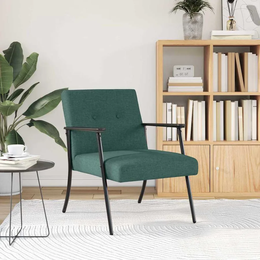 fauteuil Vert foncé tissu - 3