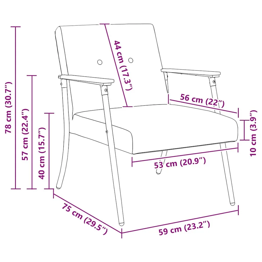fauteuil Vert foncé tissu - 8