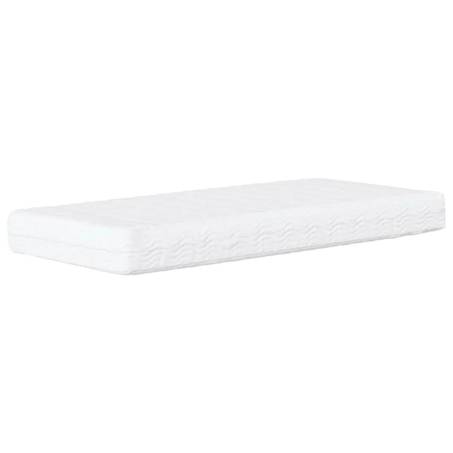 Cadre de lit d'angle avec matelas 2 pcs Jaune Velours - 7
