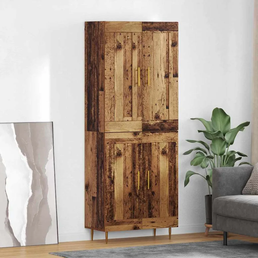 Haut Armoire Bois Ancien 69,5 x 34 x 180 cm Bois d'ingénierie