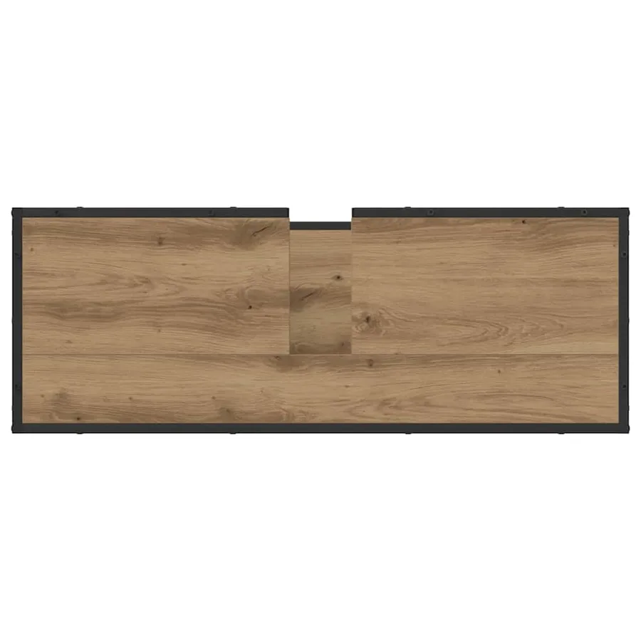 Ensemble de mobilier de salle de bain 4 pc Chêne artisanal - 11