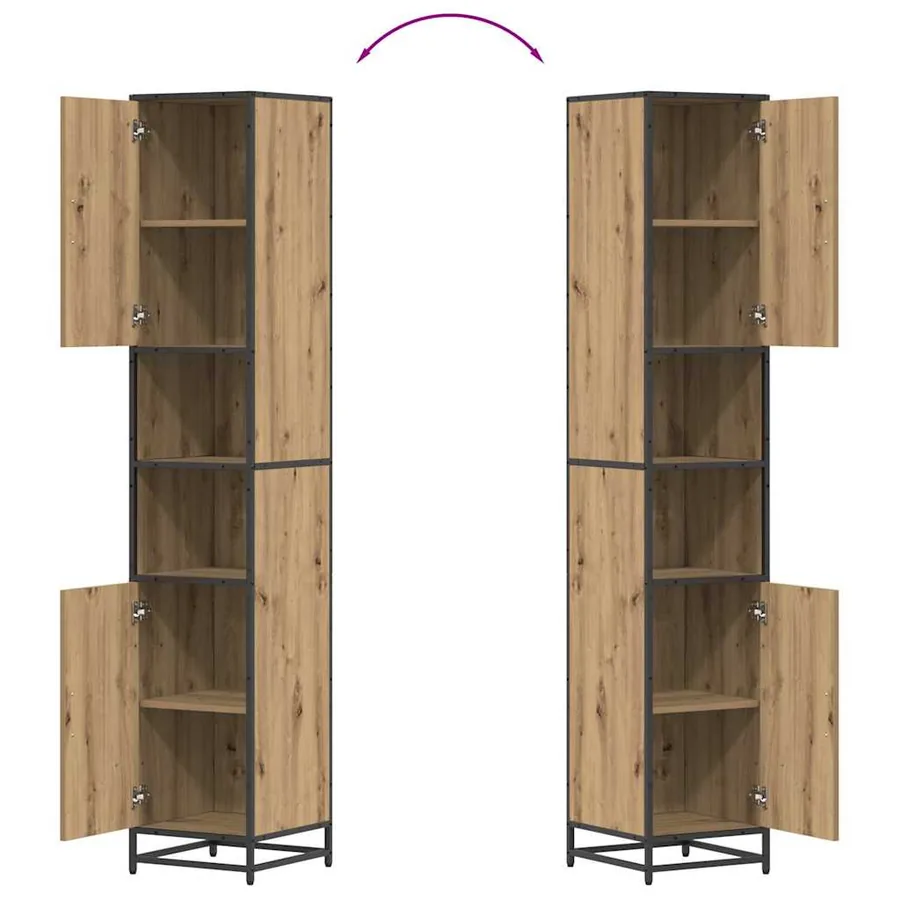 Ensemble de mobilier de salle de bain 3 pc Chêne artisanal - 15