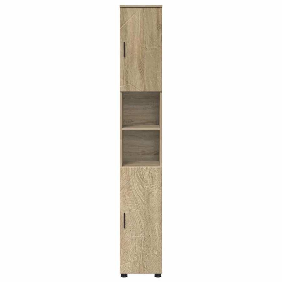 Cabinet de salle de bain Chêne Sonoma 30 x 35 x 192 cm - 6
