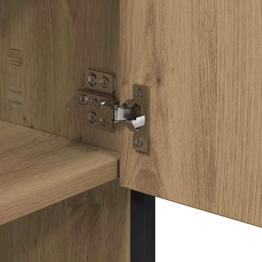 Ensemble de mobilier de salle de bain 4 pc Chêne artisanal - 12