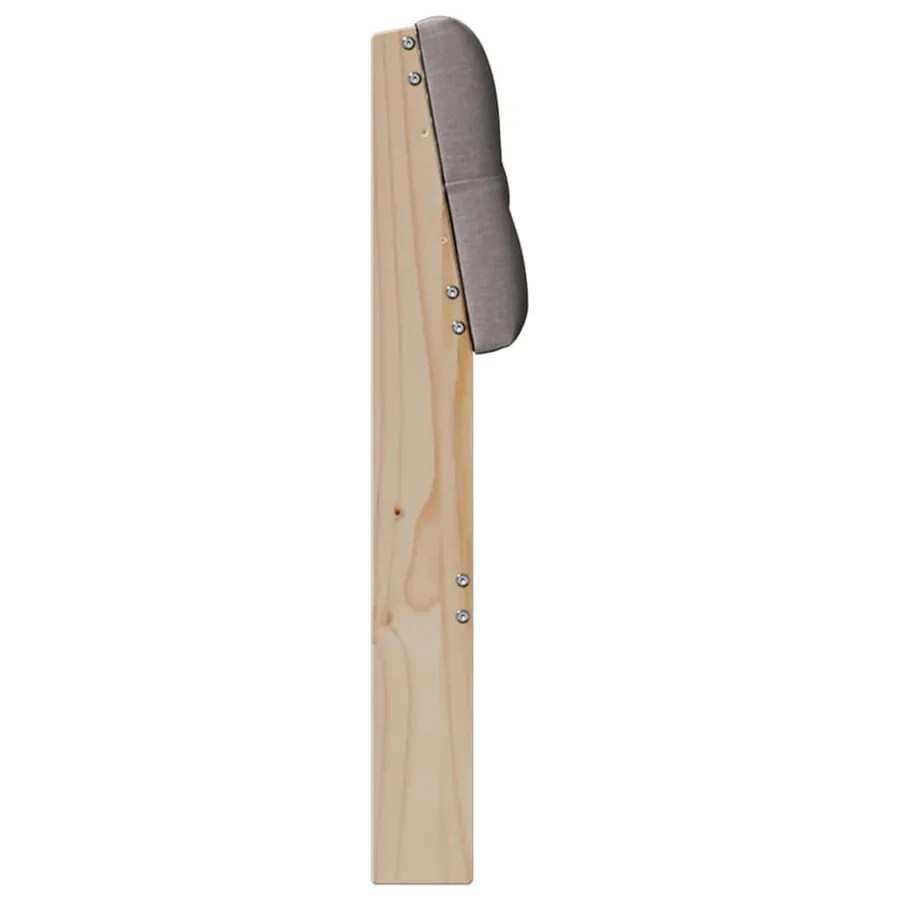 Tête de lit capitonnée Taupe 160 cm Pin massif - 5