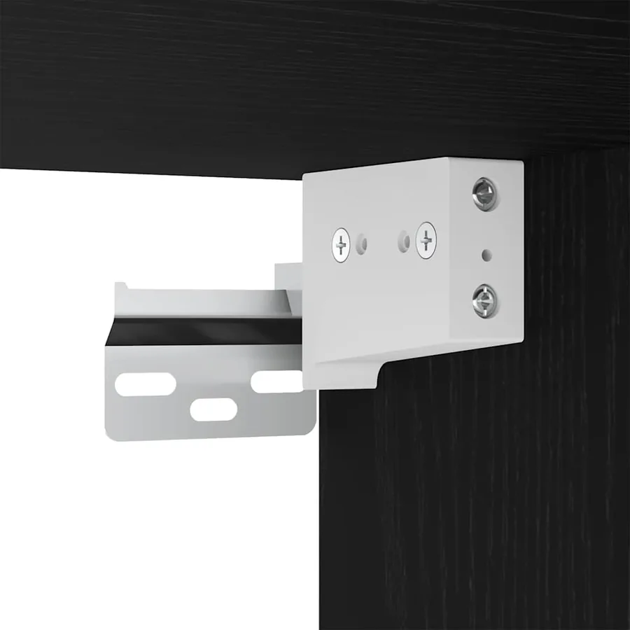 Étagère Murale avec étagère Chêne noir 65 x 20 x 60 cm - 11