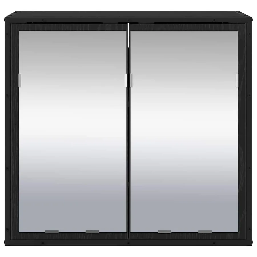 Étagère Murale avec étagère Chêne noir 65 x 20 x 60 cm - 6