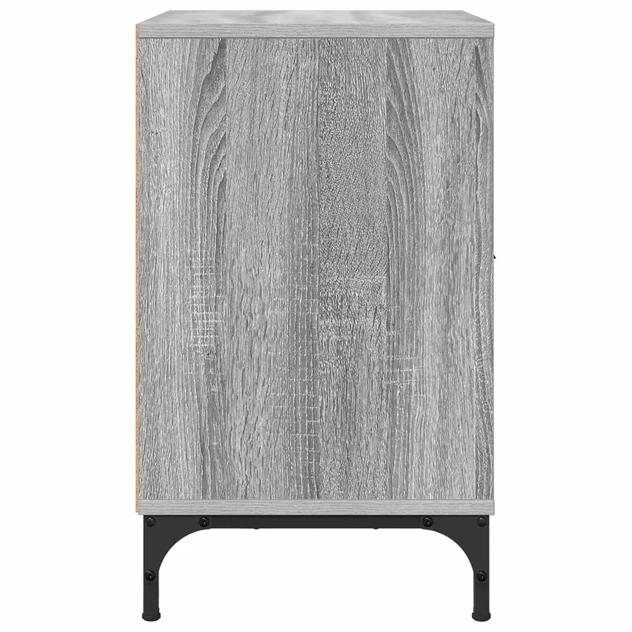 Cabinet de chevet avec tiroir 2 pcs Sonoma gris 49 x 36 x 61 cm - 7