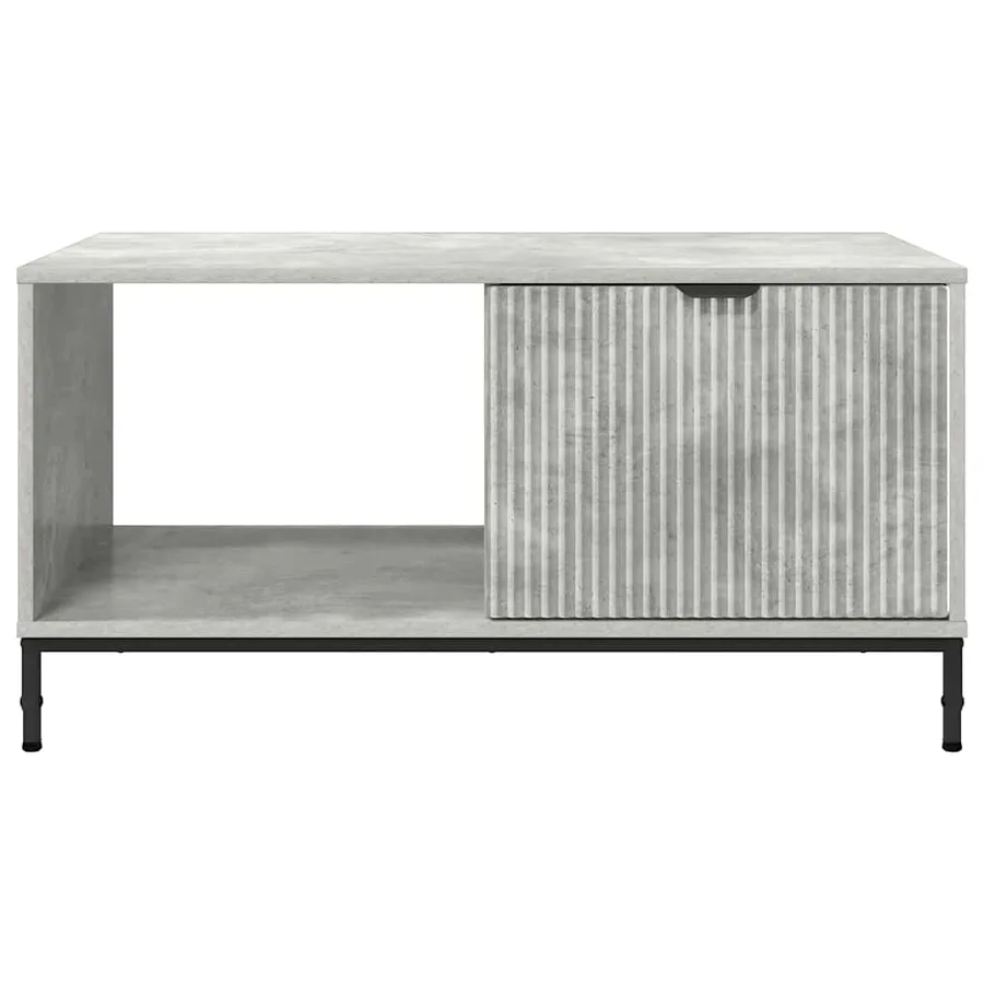 Table basse Gris béton 90 x 49 x 46 cm Bois d'ingénierie - 6