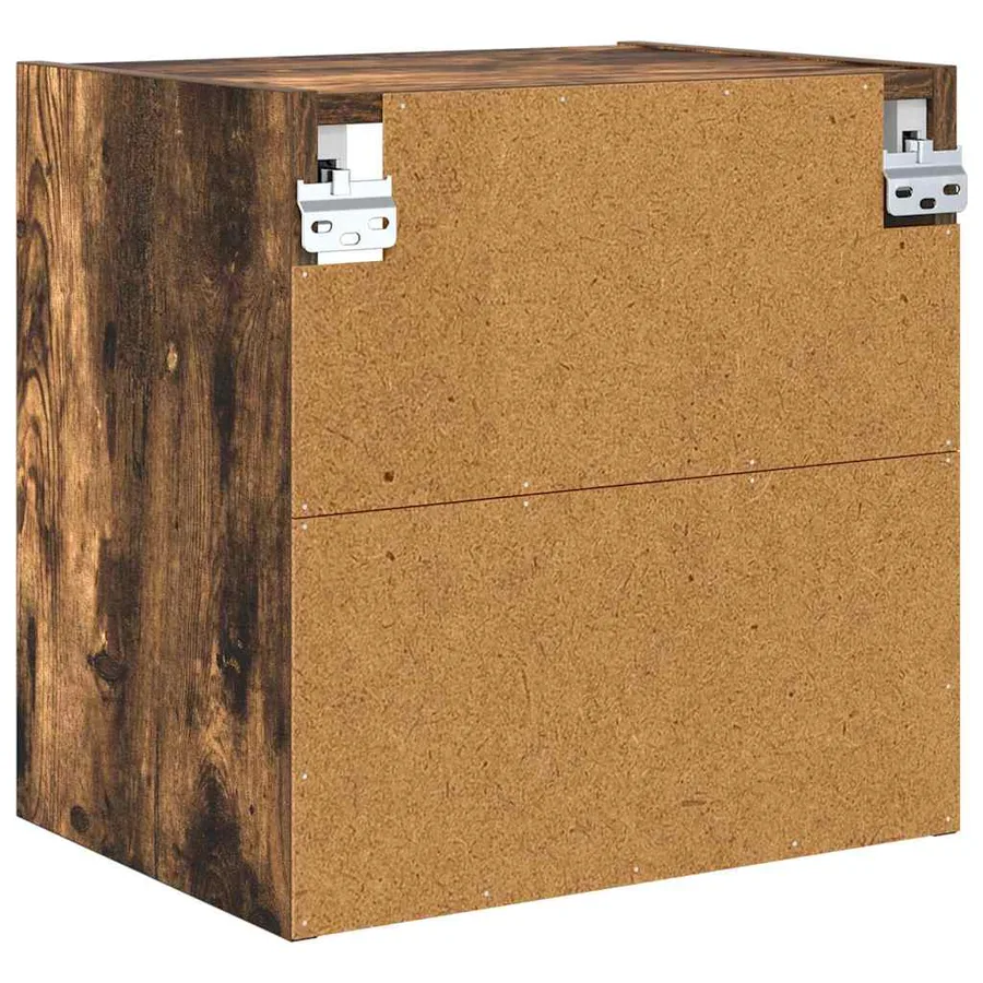 Armoire suspendue avec stockage Chêne fumé 40 x 29,5 x 40 cm - 7