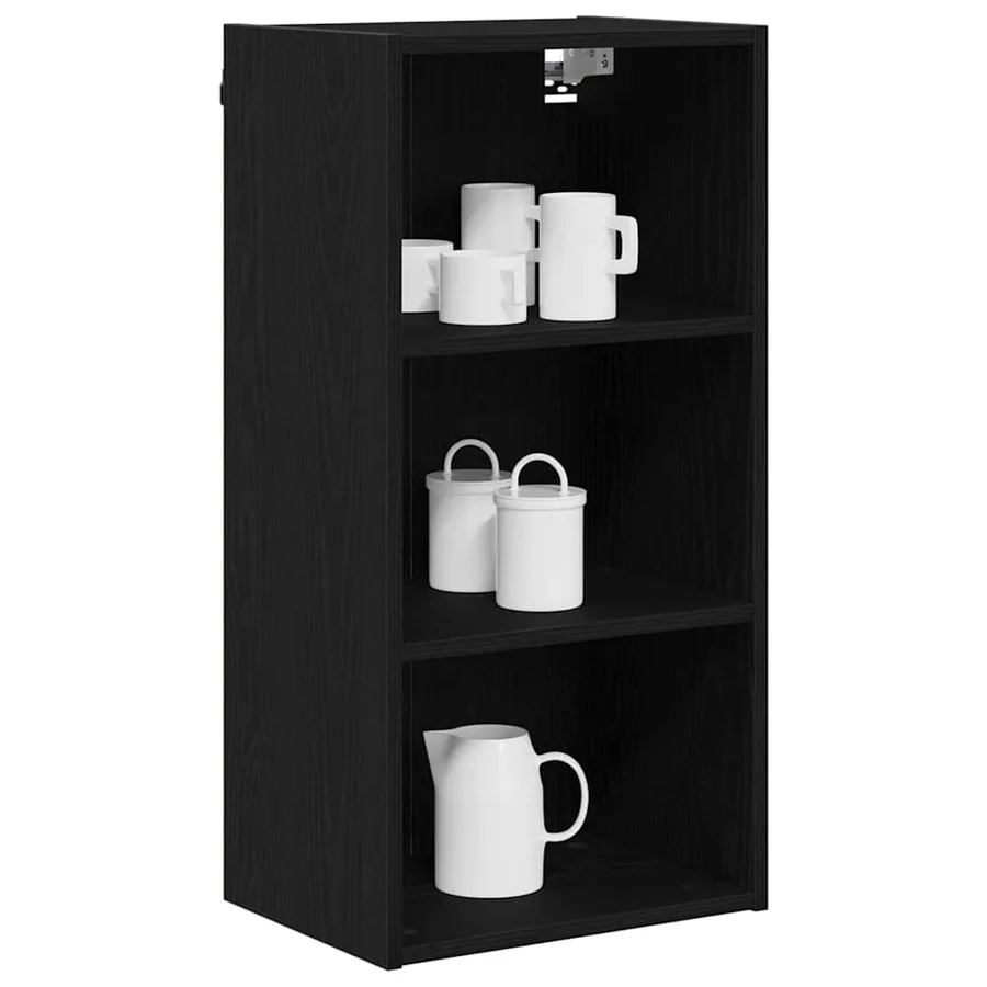 Armoire suspendue avec stockage Chêne noir 40 x 29,5 x 80 cm - 3