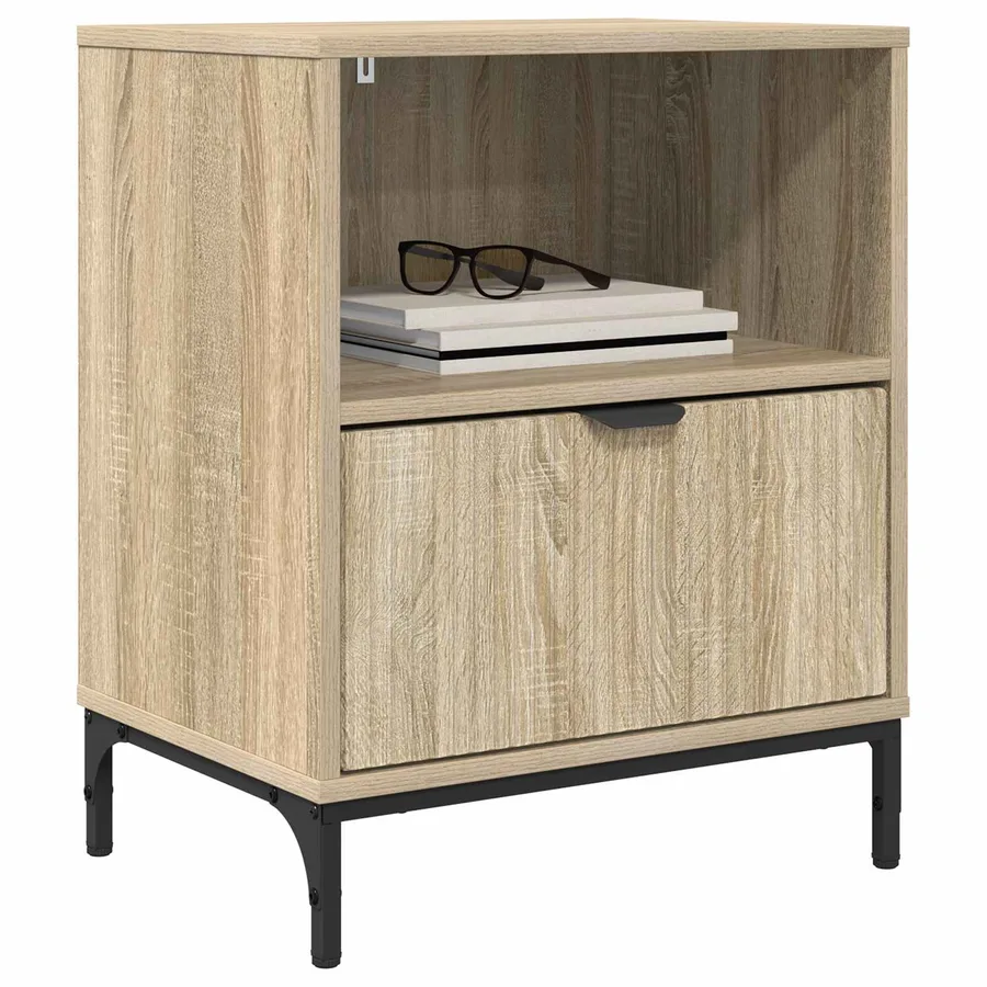 Cabinet de chevet 2 pcs Chêne sonoma 49 x 36 x 61 cm - 3