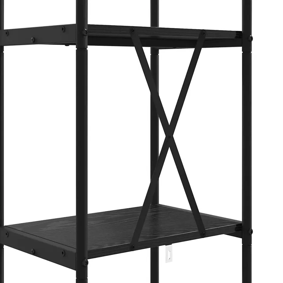 Étagère Chêne noir 40 x 30 x 183 cm Bois d'ingénierie - 9