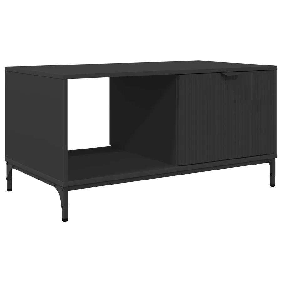 Table basse Chêne noir 90 x 49 x 46 cm Bois d'ingénierie - 2