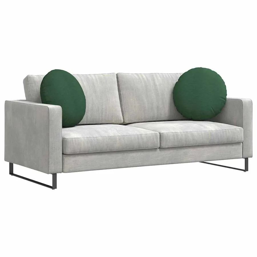 Coussins de siège 2 pcs Vert foncé Ø50 x 19 cm - 3