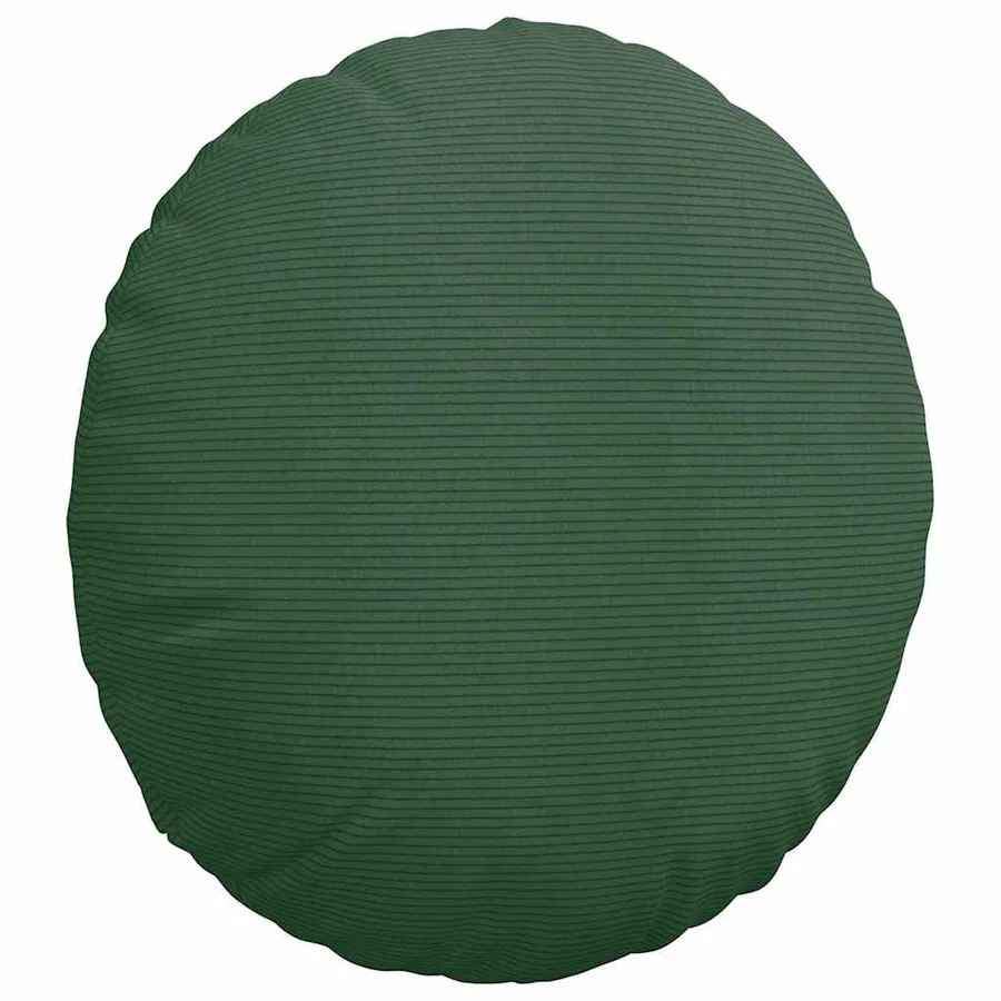 Coussins de siège 2 pcs Vert foncé Ø50 x 19 cm - 5