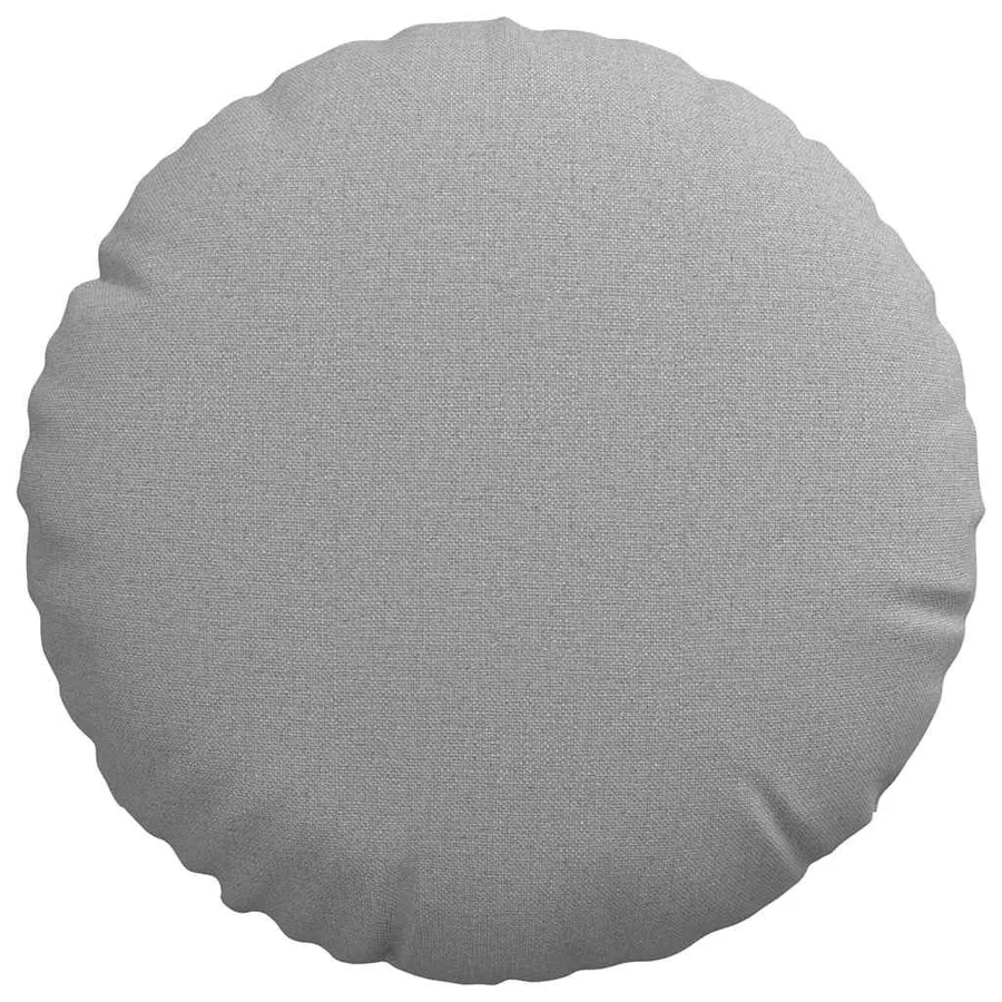 Coussins de siège 2 pcs Gris nuage Ø30 x 13 cm tissu - 6