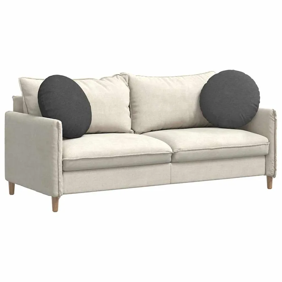 Coussins de siège 2 pcs Gris foncé Ø50 x 19 cm - 3