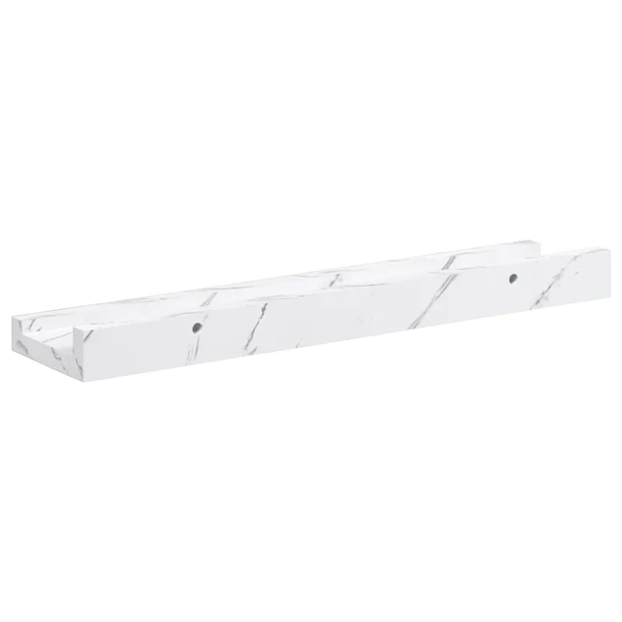 Étagère Murale Montage mural 4 pcs Marbre blanc 40 x 9 x 3 cm - 9