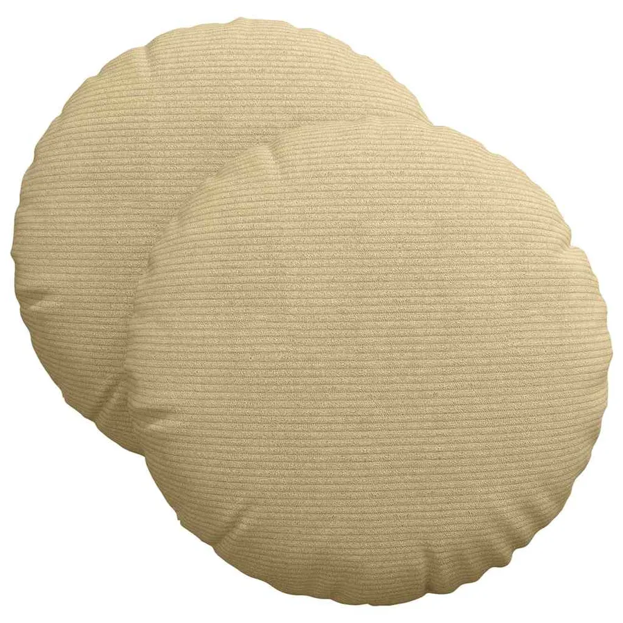 Coussins de siège 2 pcs Vert gris Ø 40 cm - 2